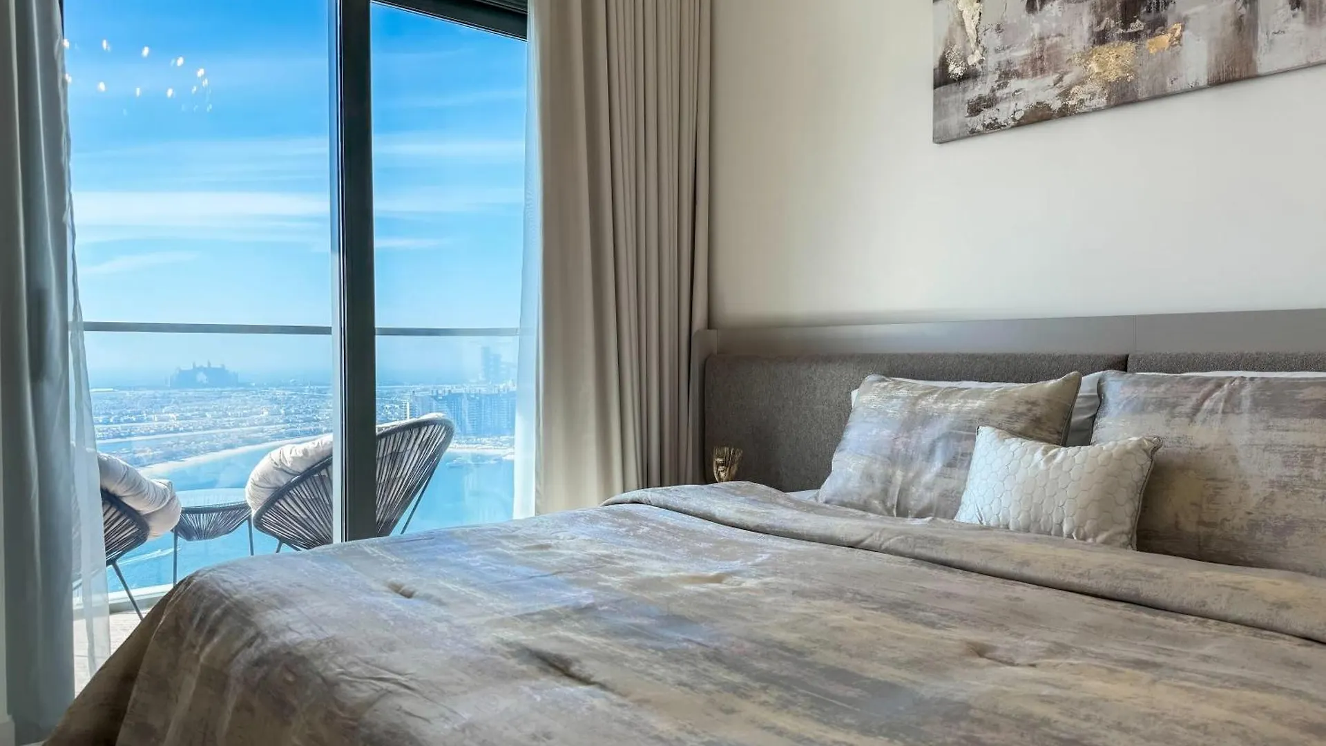 Apartmán Panoramic Escape With Private Beach, 2Br On High Floor Dubaj